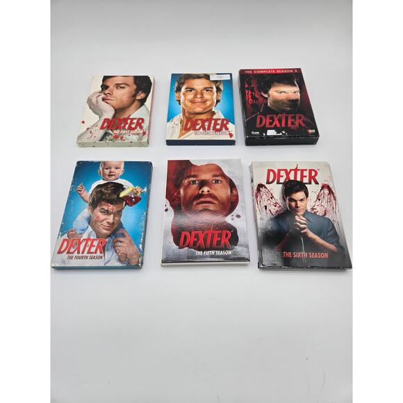Dexter DVD Season 1-6 Bundle - Complete Seasons - EUC - Showtime Series - Picture 1 of 2